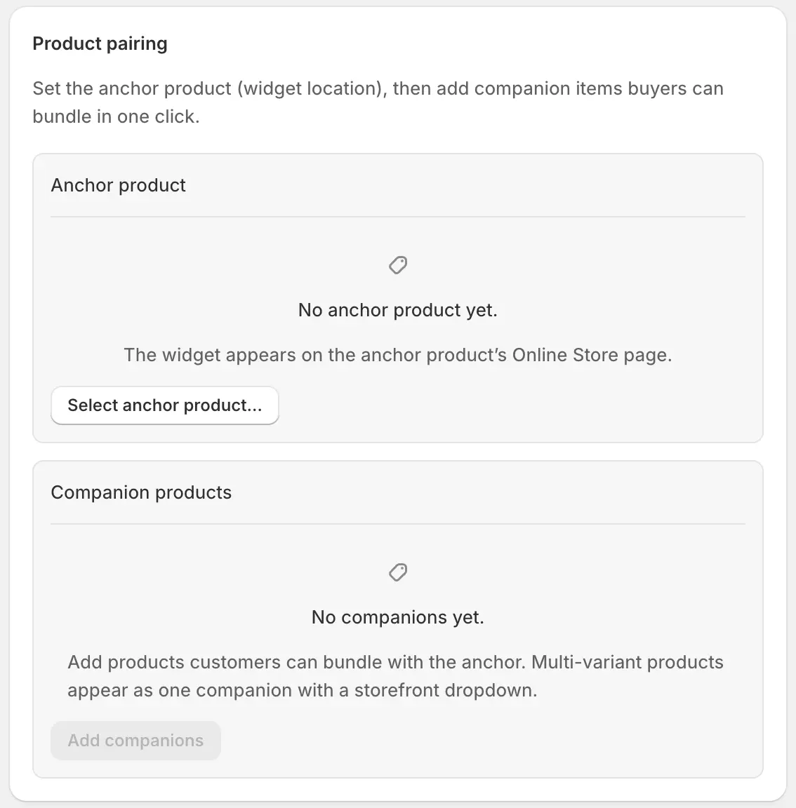 demo cross sell products