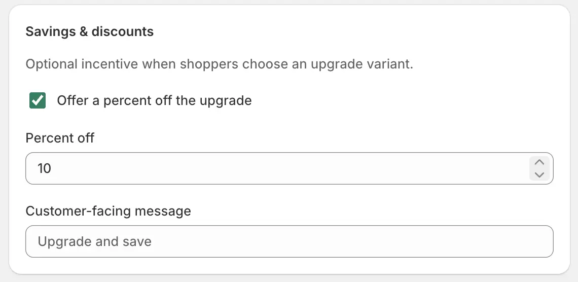 demo upgrade savings